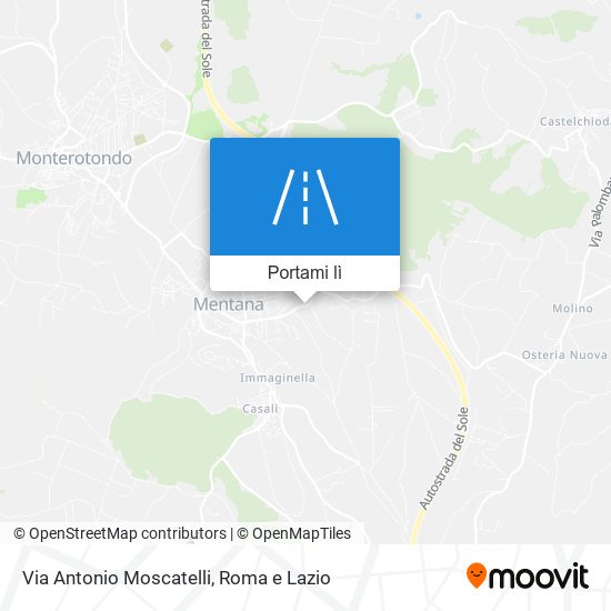 Mappa Via Antonio Moscatelli