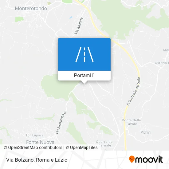 Mappa Via Bolzano