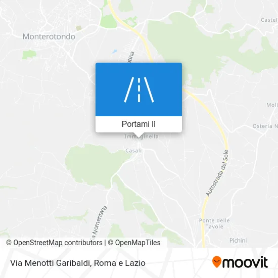 Mappa Via Menotti Garibaldi