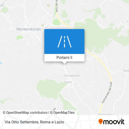 Mappa Via Otto Settembre