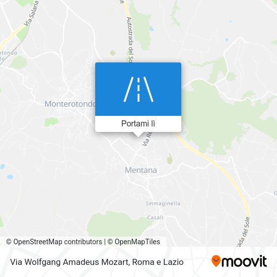 Mappa Via Wolfgang Amadeus Mozart