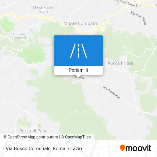 Mappa Via Bosco Comunale