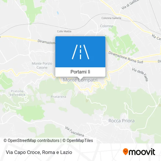 Mappa Via Capo Croce