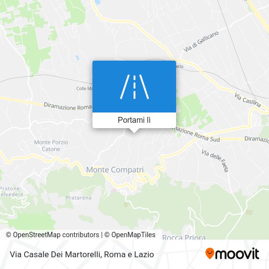 Mappa Via Casale Dei Martorelli