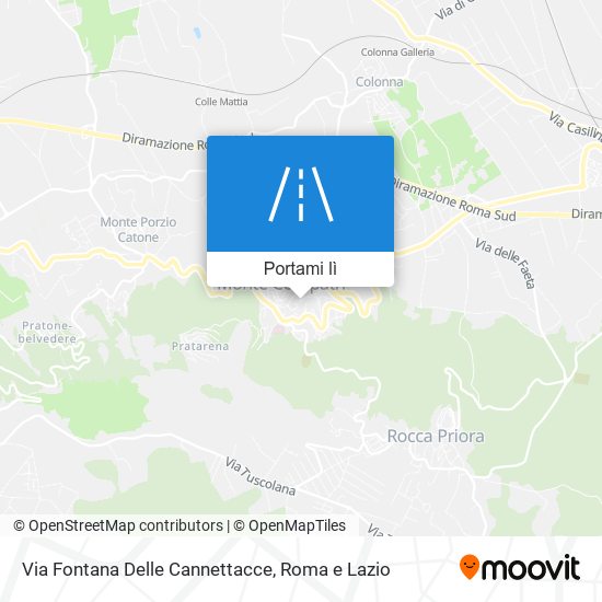 Mappa Via Fontana Delle Cannettacce