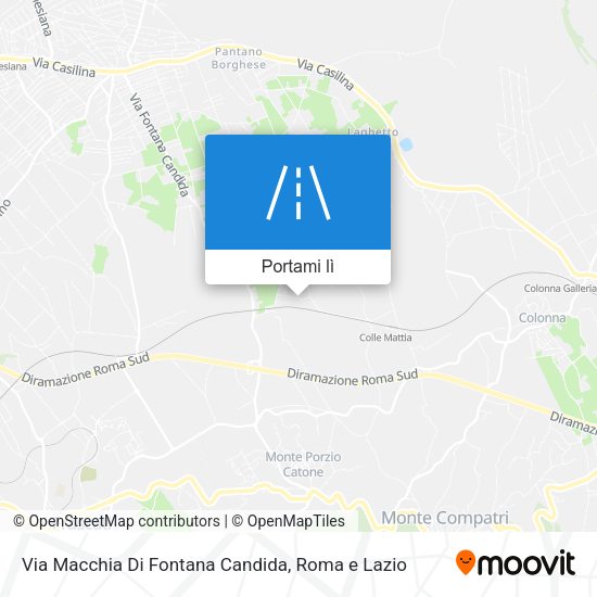 Mappa Via Macchia Di Fontana Candida