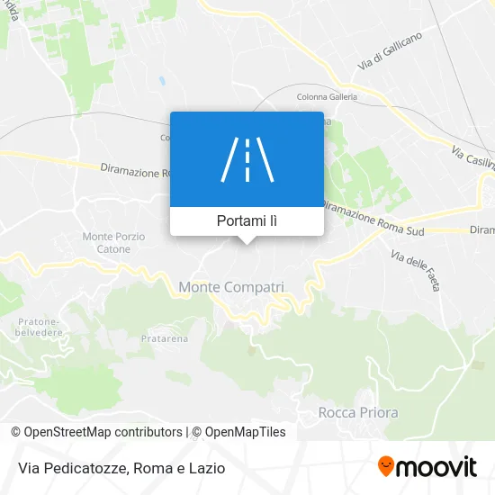 Mappa Via Pedicatozze