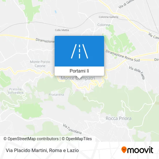Mappa Via Placido Martini