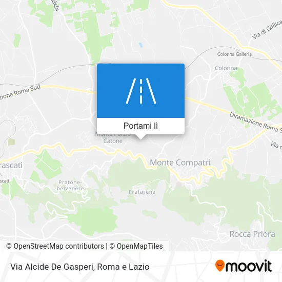 Mappa Via Alcide De Gasperi