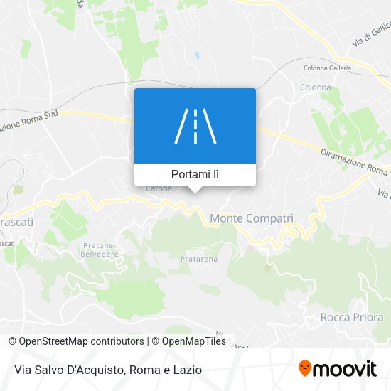 Mappa Via Salvo D'Acquisto