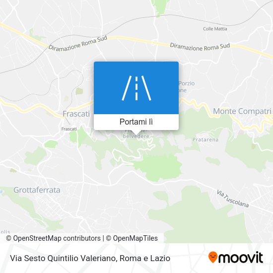 Mappa Via Sesto Quintilio Valeriano
