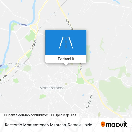 Mappa Raccordo Monterotondo Mentana