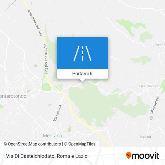 Mappa Via Di Castelchiodato