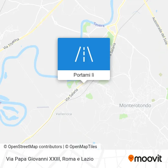 Mappa Via Papa Giovanni XXIII