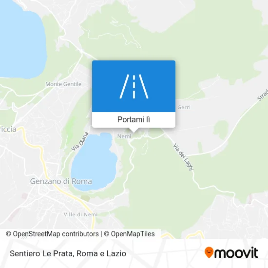 Mappa Sentiero Le Prata