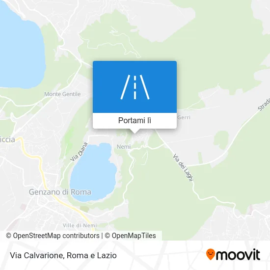 Mappa Via Calvarione