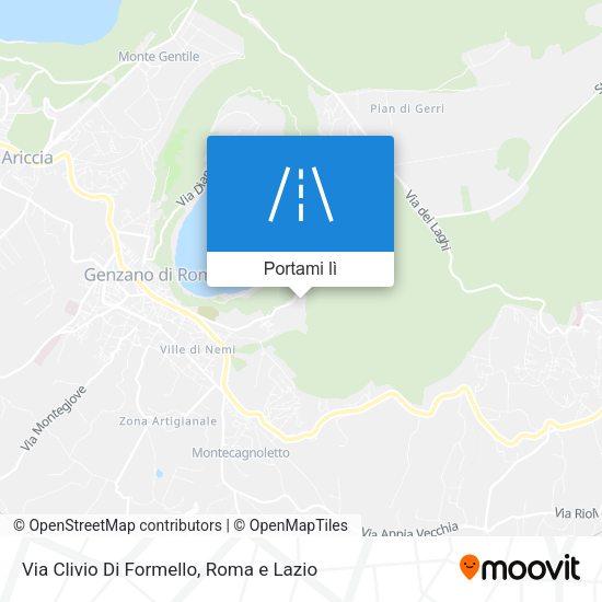 Mappa Via Clivio Di Formello