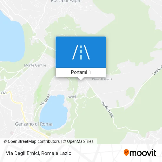 Mappa Via Degli Ernici