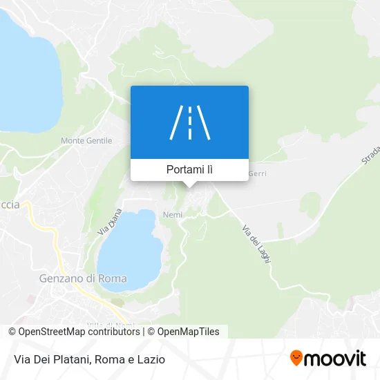 Mappa Via Dei Platani