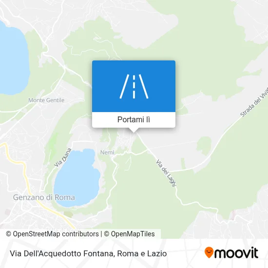 Mappa Via Dell'Acquedotto Fontana