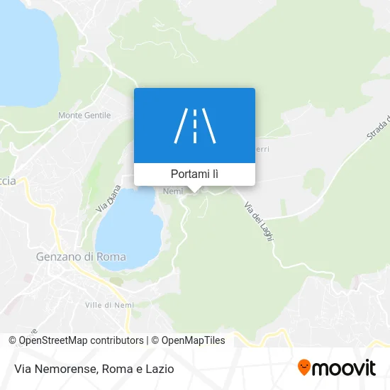 Mappa Via Nemorense