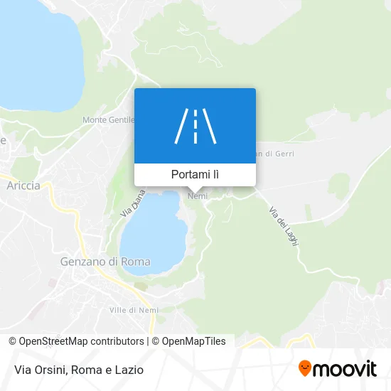 Mappa Via Orsini