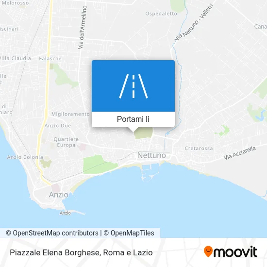 Mappa Piazzale Elena Borghese