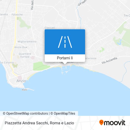 Mappa Piazzetta Andrea Sacchi