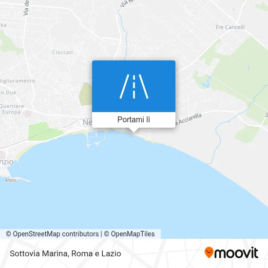 Mappa Sottovia Marina