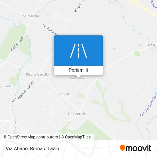 Mappa Via Abano
