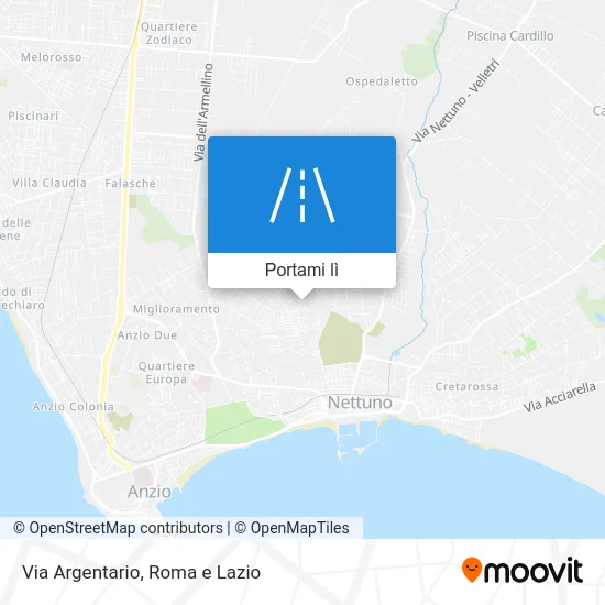 Mappa Via Argentario