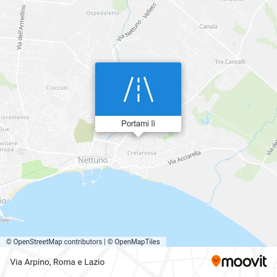 Mappa Via Arpino