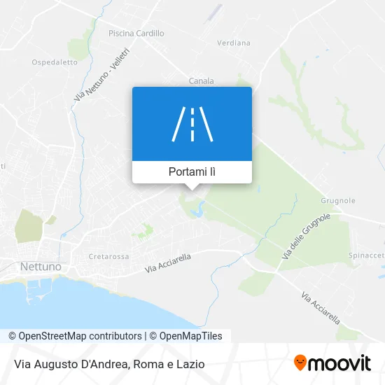 Mappa Via Augusto D'Andrea