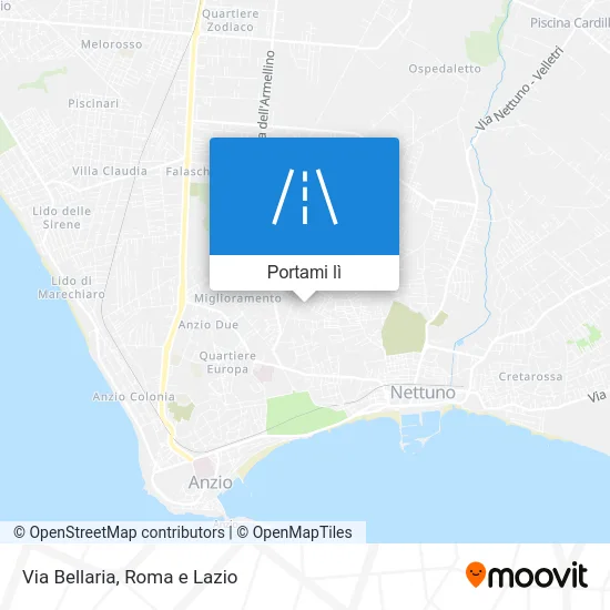 Mappa Via Bellaria