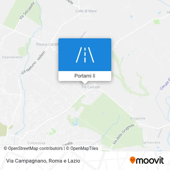 Mappa Via Campagnano
