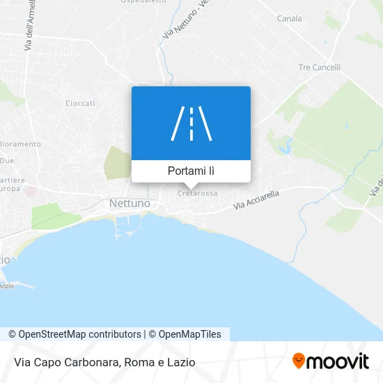Mappa Via Capo Carbonara