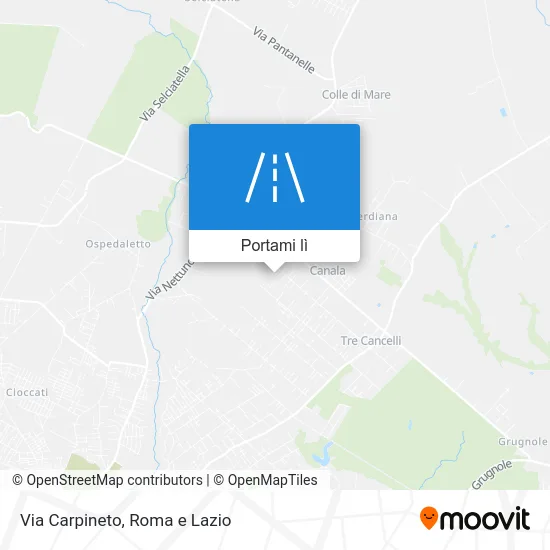 Mappa Via Carpineto