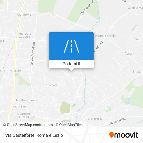 Mappa Via Castelforte