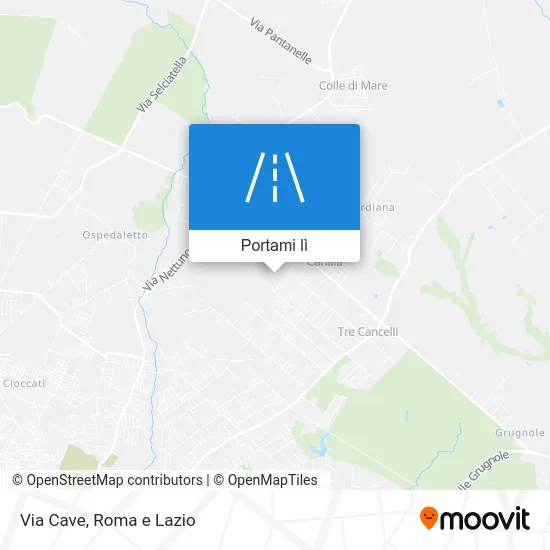 Mappa Via Cave