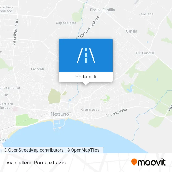 Mappa Via Cellere
