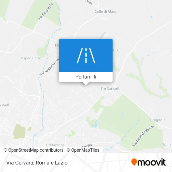 Mappa Via Cervara