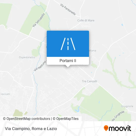 Mappa Via Ciampino