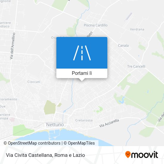 Mappa Via Civita Castellana