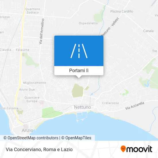 Mappa Via Concerviano