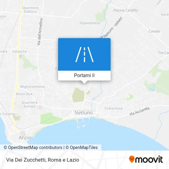 Mappa Via Dei Zucchetti