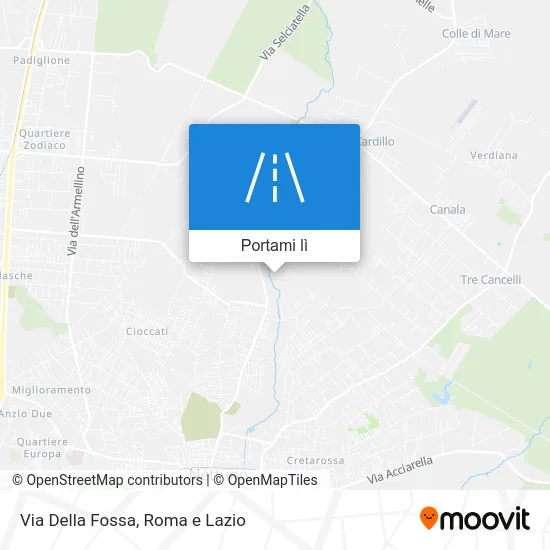 Mappa Via Della Fossa