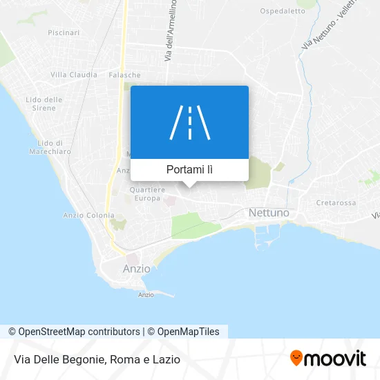 Mappa Via Delle Begonie