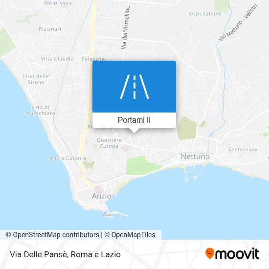 Mappa Via Delle Pansè