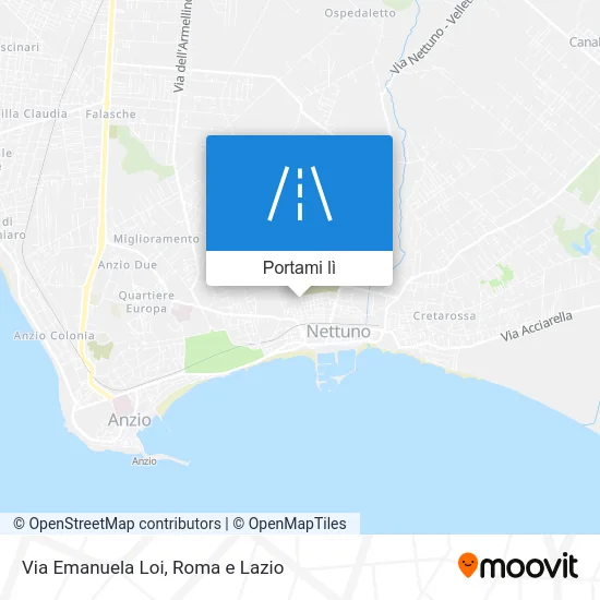 Mappa Via Emanuela Loi