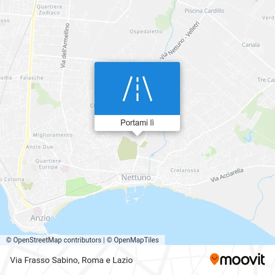 Mappa Via Frasso Sabino